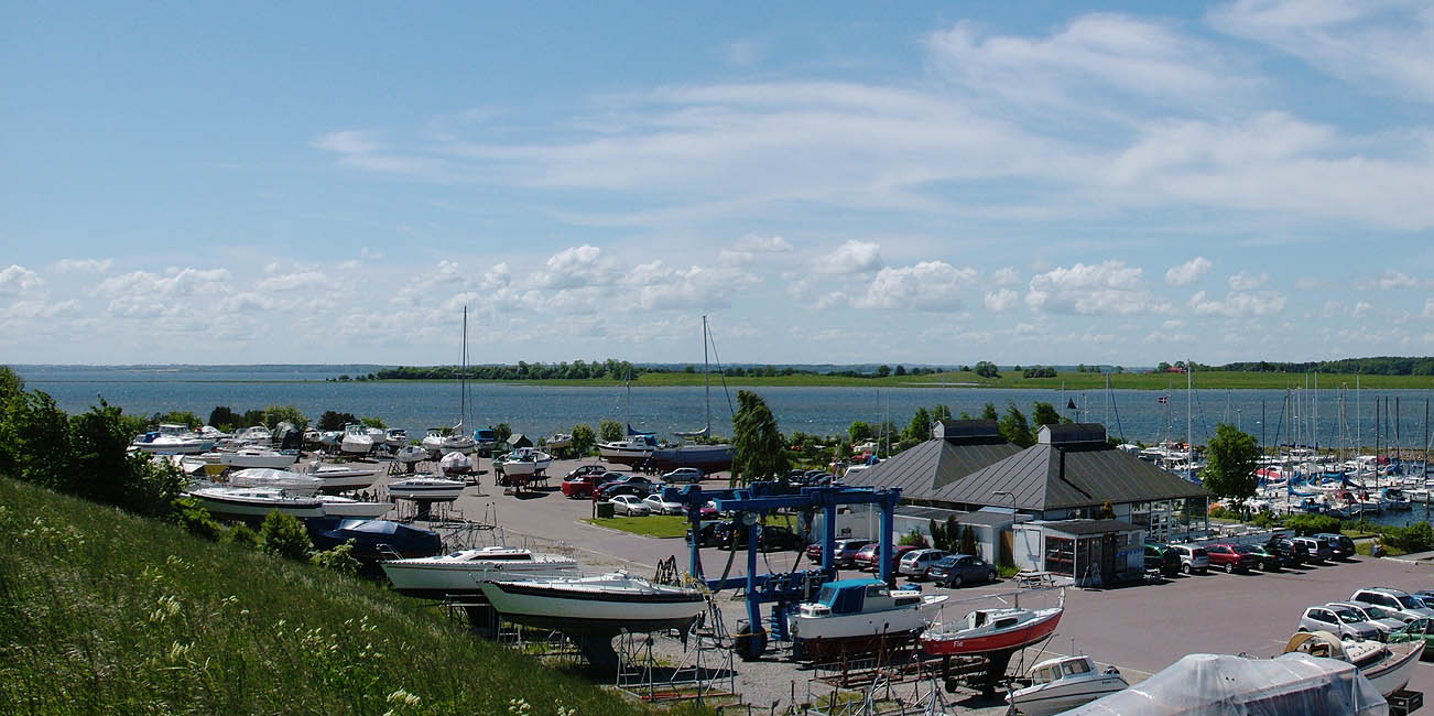 Panorama - lystbådehavnen i Jyllinge