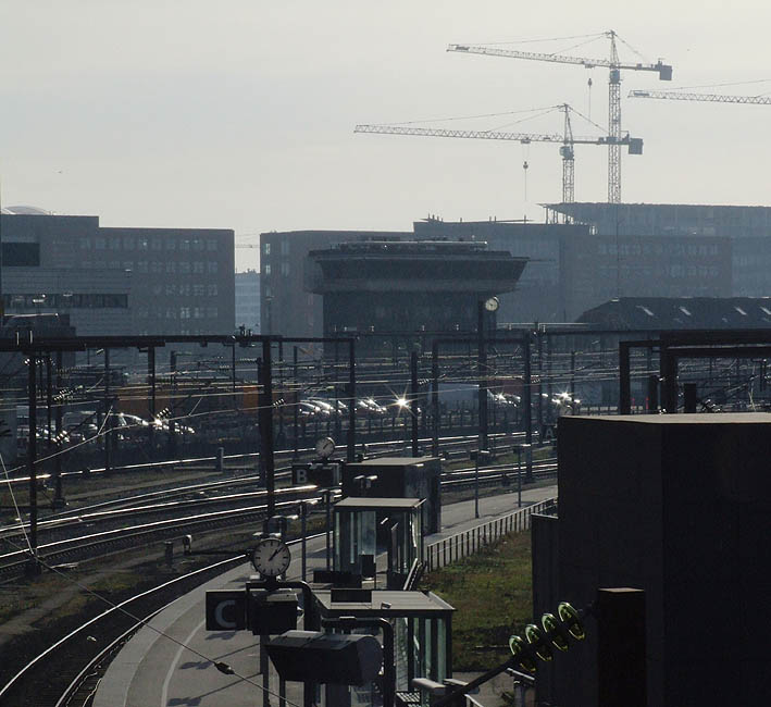 Panorama - Udsigt over baneterrænget syd for Hovedbanegården